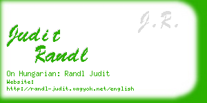 judit randl business card